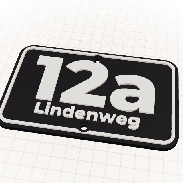 Hausnummernschild